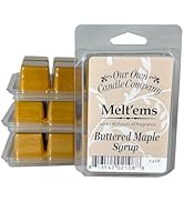 Our Own Candle Company Premium Wax Melt, Buttered Maple Syrup Scent, 6 Cubes, 2.4 oz (4 Pack)
