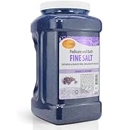 SPA REDI - Detox Foot Soak Pedicure and Bath Fine Salt, Lavender and Wildflower, 128 Oz - Made wi...