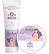 Leska Maternity Stage B Set | HYDRATE Belly Cream & Belly Butter (Pregnancy Months 6-9) | Part of...