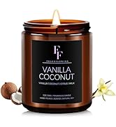 Vanilla Coconut Scented Candle for Home Soy Wax Candle, Aromatherapy Candle Gift for Women Men, 7oz