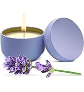 Soy Wax Candle in Perfect Decorative Giftable Metal Tin - Pure Organic Soy Wax and Natural Oils -...