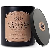 Manly Indulgence 5 O'Clock Shadow Scented Candle for Men 16.5 oz | 2 Wick & 2X Intense Fragrance ...
