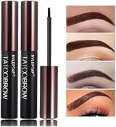 2PCS Peel Off Tattoo Eyebrow Gel, Long Lasting Waterproof Eyebrow Tattoo Makeup,Natural Elegant E...