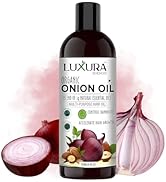 Luxura Sciences Organic Onion Oil | Controls Hair Loss, Dandruff, & Helps with Growth | Infused w...