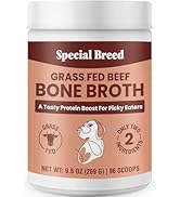 Special Breed Bone Broth Powder for Dogs and Cats - Dog and Cat Food Topper, Grass Fed Beef Broth...