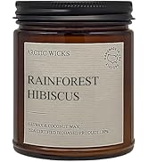 Rainforest Hibiscus Candles | Arctic Wicks Non Toxic Coconut Beeswax Candles | Natural Coconut Be...
