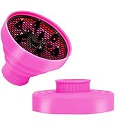 Universal Collapsible Hair Dryer Diffuser Attachment- Salon Grade Tool,Lightweight Foldable Porta...