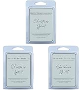 Christmas Spirit Wax Melts (Pack of 3) | Arctic Wicks Coconut and Beeswax Wax Melt Tarts | 6 Cube...