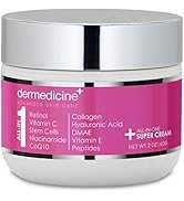 All In One Super Anti-Aging Cream for Face with Retinol, Vitamin C, Stem Cells, Vitamin E, CoQ10,...
