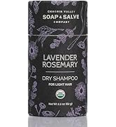 Chagrin Valley Soap & Salve Organic Natural Dry Shampoo Powder - for Light Hair, Lavender Rosemar...