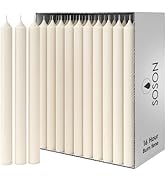 Simply Soson 11.5 inch Straight Taper Candles Bulk 50 Pack 15 Hours White Candles