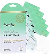 Fortify Skincare Under Eye Patches For Puffy Eyes and Dark Circles - Caffeine, Collagen & Zeolite...