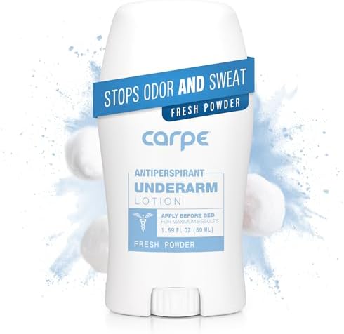 Carpe Underarm Antiperspirant and Deodorant, Fresh Powder Scent