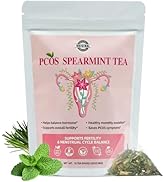 Aromlife Natrual PCOS Spearmint Tea for Female Hormone Balance, 10 Teabags PCOS Herbal Tea Helps ...