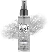 MEICOLY Silver Body Glitter Spray,100ML(3.53OZ),Glitter Hairspray,Sparkle Hair Spray,Glitter Spra...