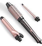 Nimmu Curling Iron Set with Thermal Brush and Ceramic Curling Wand (0.35