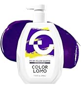 COLORLOMO Bye Bye Yellow Purple Shampoo, Neutralizes Brass & Yellow Tones, Sulfate Free, For Colo...