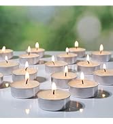 24 Packs Natural Beeswax Tealight Candles,100% Pure White Beeswax Candles,4 Hour Burn Time Organi...
