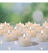 36 Packs Natural Beeswax Tealight Candles,100% Pure White Beeswax Candles,4 Hour Burn Time Organi...
