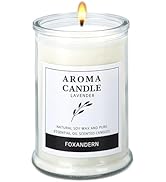 Lavender Candle, 12 Oz Big Candle, 80 Hours Long Lasting Candles, Strong Scented Candles, Lavende...