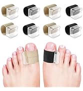 szemauy 8 Pack Big Toe Spacers Toe Separators for Women and Men, Gel Bunion Corrector with Elasti...