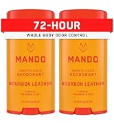 Mando Whole Body Deodorant For Men - Smooth Solid Stick - 72 Hour Odor Control - Aluminum Free, B...