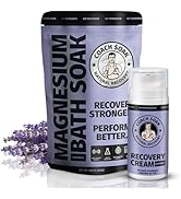 Coach Soak Recovery Bath Soak and Magnesium Lotion with MSM Lavender Bundle