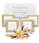 Handmade Natural Bar Soap Gift Set - Moisturizing Handmade Artisan Soap Box - Scented Cold Proces...