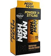 Nishman P1 Hair Styling Powder 20g. Mattifying&Volumizing Powder with Maximum Control-Elegant Des...