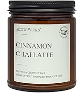 Arctic Wicks Scented Coconut Beeswax Candles | Coconut Beeswax Non Toxic Candle 9oz Amber | Farmh...