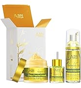 ANAI RUI Facial Skincare Set-Turmeric & Vitamin C Clay Mask for Dark Spot -Turmeric Moisturizing ...