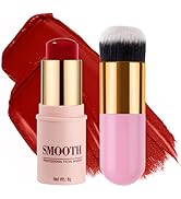 Multi-use Blush Stick, Monochromatic Face Beauty Wand for Cheek, Eyeshadow and Lip, Longwear Wate...