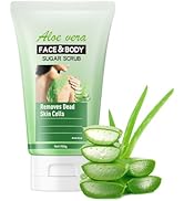 Aloe Vera Body & Face Sugar Scrub, Deep Exfoliating Face Wash Scrub, Gentle Soft Exfoliator Facia...