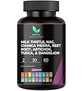 Mishas Nutraceuticals Milk Thistle Dandelion Root, NAC and TUDCA Supplement – Supports Liver Heal...