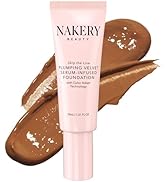 Nakery Skip the Line Full Coverage Foundation for Women - Plumping Velvet Womens Foundation Makeu...