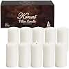 KONNI White Pillar Candles Set of 10, 2