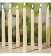 9 in Beeswax Taper Candles,6 Pack Dripless Pure White Beeswax Candle Sticks,10 Hours Long Burning...