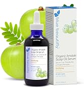 Blue Beautifly Amalaki Scalp Oil Serum - Organic Amla Oil for Hair Growth with Dropper - For...
