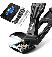 Toenail Clippers for Seniors Thick Toenails, Upgrade Angled Head Large Toe Nail Clippers for Men ...
