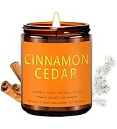 Fall Candles, Cinnamon & Cedar Scented Soy Candles, Autumn/Holiday/Halloween/Birthday/Christmas G...