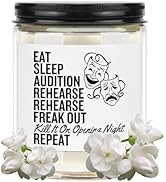Theatre Gifts Broadway Musical 7oz Scented Candle Comedy Tragedy Masks Jasmine Scented Candle Dra...