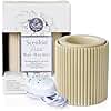 Belle Aroma Scentrio Ceramic Wax Warmer – The Last Wax Warmer You'll Ever Need, Personalized Timer & Temp Control for Wax, Oils, Tarts – Most Customizable on The Market – Taupe Fluted