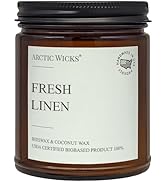 Arctic Wicks Scented Coconut Beeswax Candles | Coconut Beeswax Non Toxic Candle 9oz Amber | Farmh...