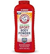 Arm & Hammer Sport Body Powder, Powder for Men and Women, Fresh Feeling, Talc Free, Aluminum Free...