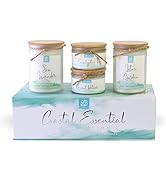 BB Candles Coastal Essentials Scented Candle Gift Set, Decorative Candles for Home Decor, Long Bu...