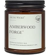 Arctic Wicks Scented Coconut Beeswax Candles | Coconut Beeswax Non Toxic Candle 9oz Amber | Farmh...
