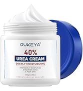 OUKEYA Urea Cream 40 Percent, Foot & Hand Cream for Dry Cracked, Urea Lotion for Feet Maximum Str...