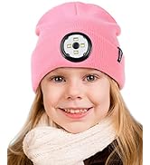 FURTALK Kids Beanie with Light for Boys Girls Winter Hats Toddler Unisex Led Knitted Hat for Wint...