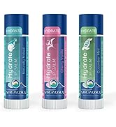 Stream2Sea Hydrate Lip Balm Set, Cherry Vanilla, Naturally Naked and Cucumber Mint Reef Safe Lip ...