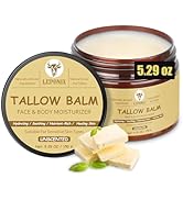 LEPONIX Beef Tallow for Face, Grass-Fed Beef Tallow Balm, Beef Tallow Face Moisturizer for Deep H...